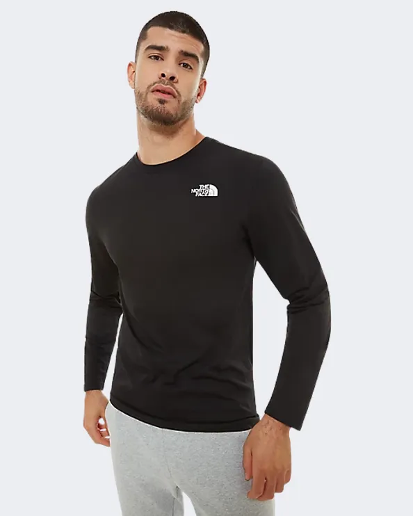 The North Face Redbox Long-Sleeve Men Lifestyle Long Sleeve Black Nf0A493Ljk31