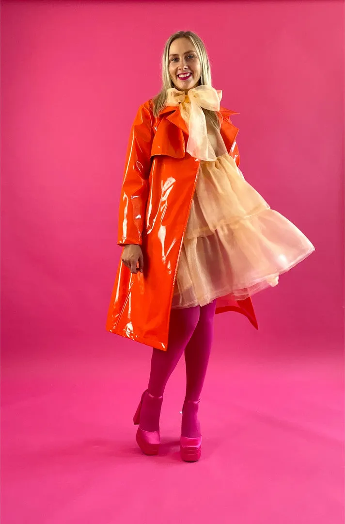 Trench Coat PVC Orange