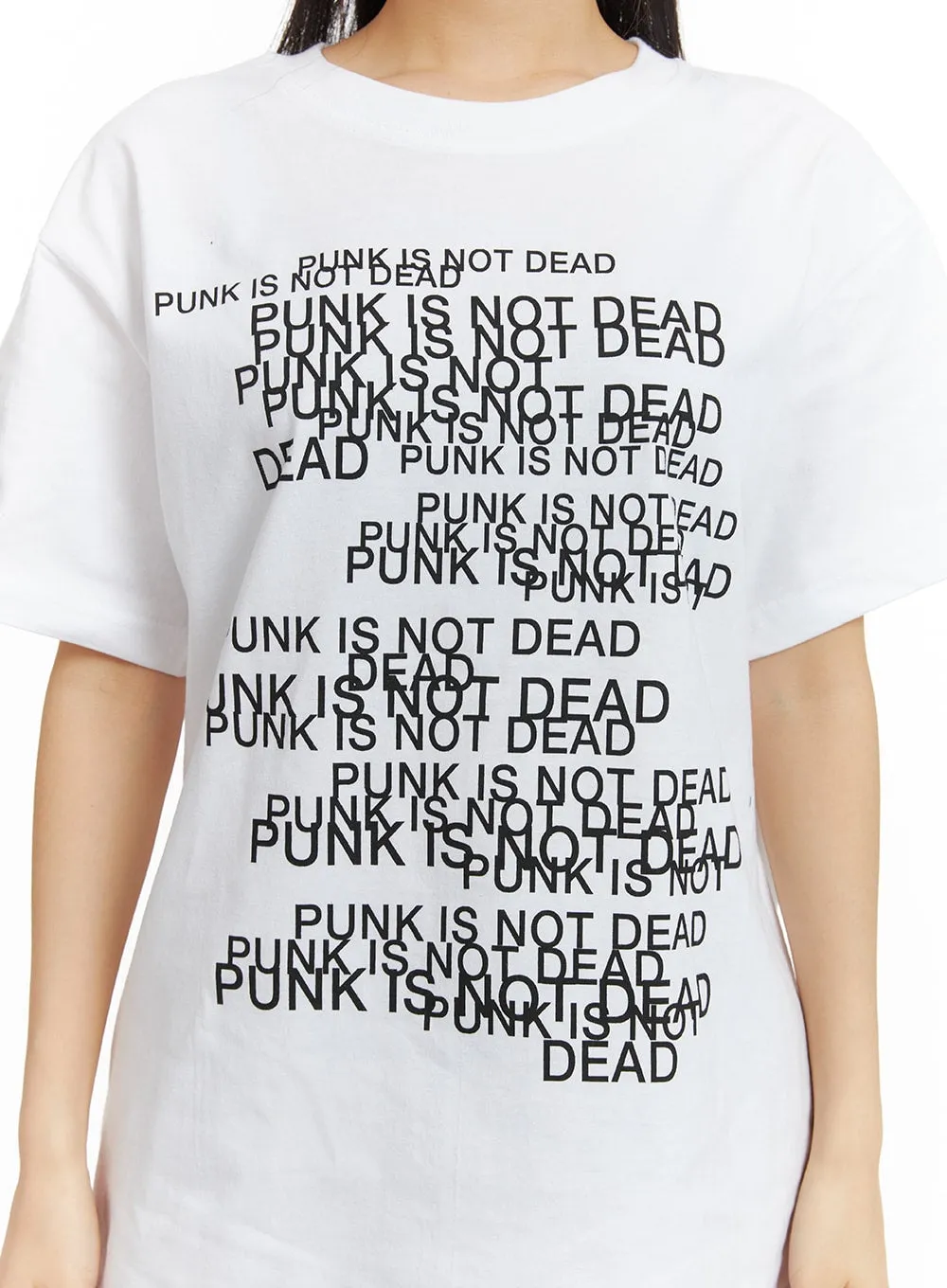 Unisex Punk Is Not Dead Graphic Tee CM418