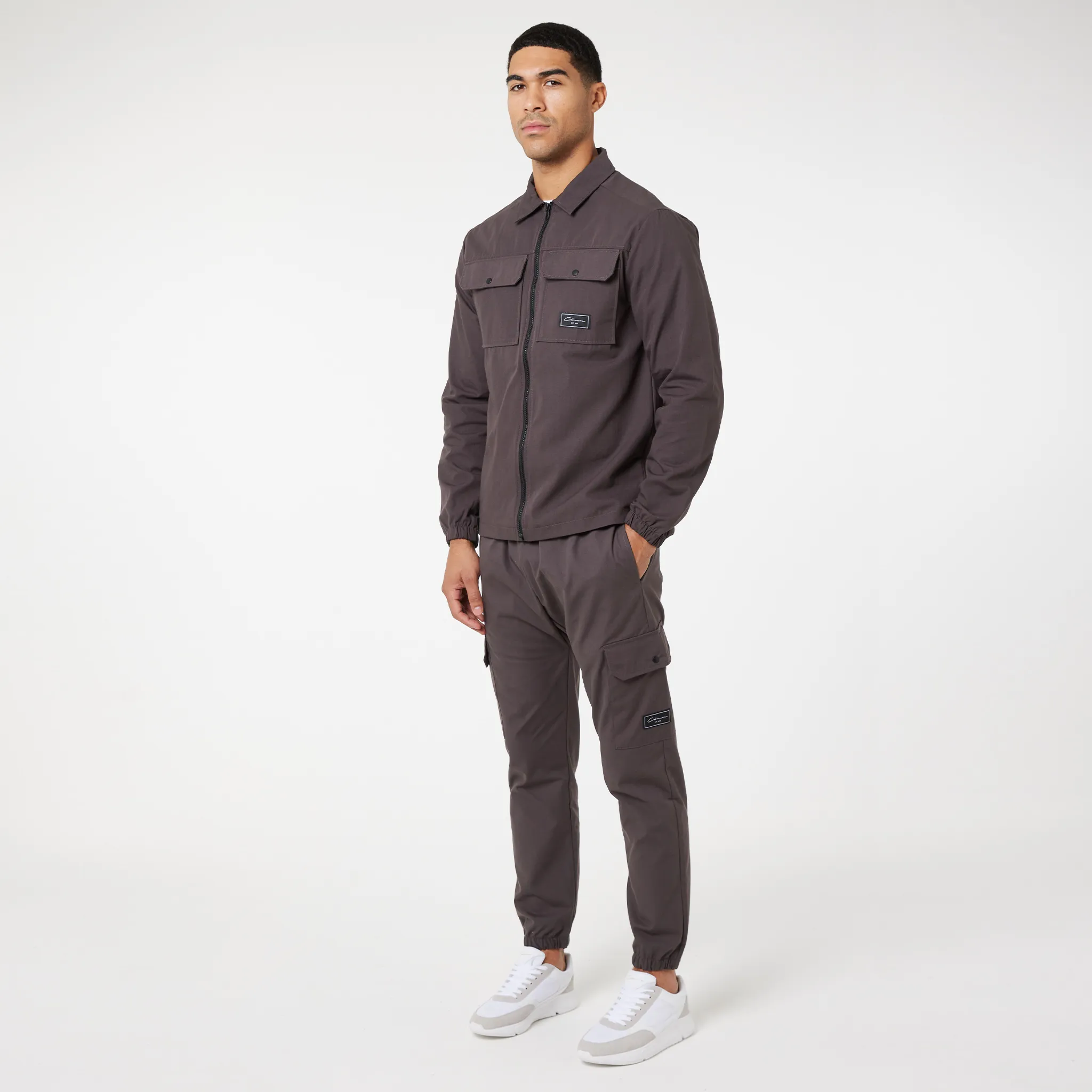 Utility Overshirt | Washed Brown