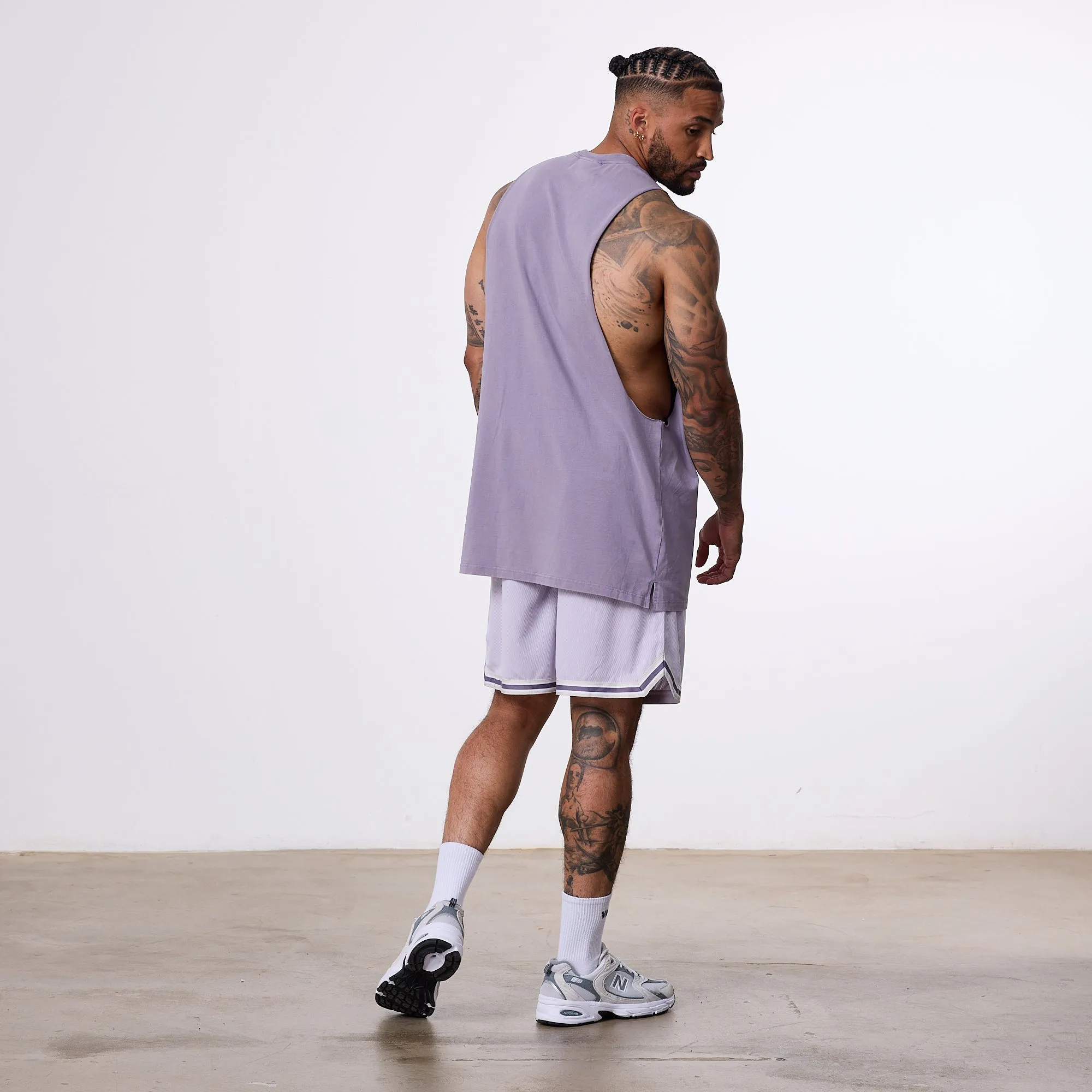 Vanquish Better Than Yesterday Purple Mesh Shorts