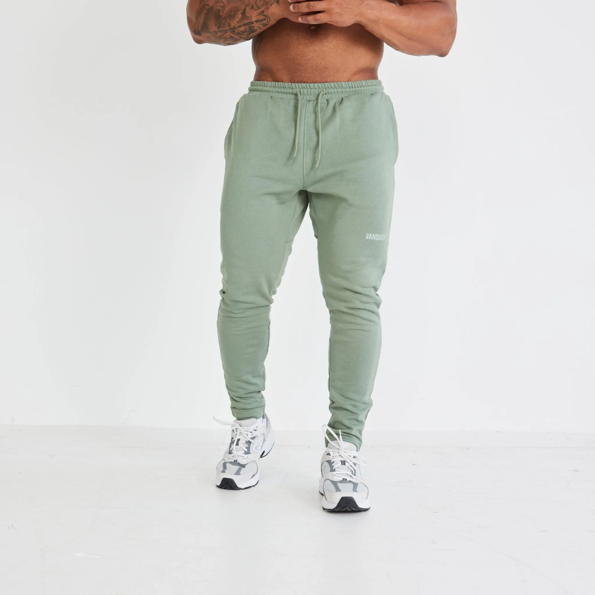 Vanquish Essential Green Tapered Fit Sweatpants