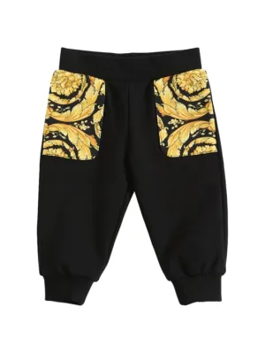 Versace   Barocco print cotton sweatpants 