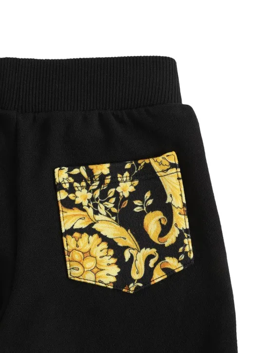 Versace   Barocco print cotton sweatpants 