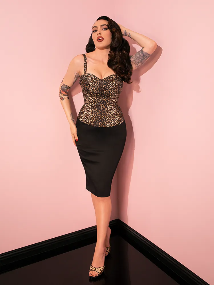 Vixen Pencil Skirt in Black - Vixen by Micheline Pitt