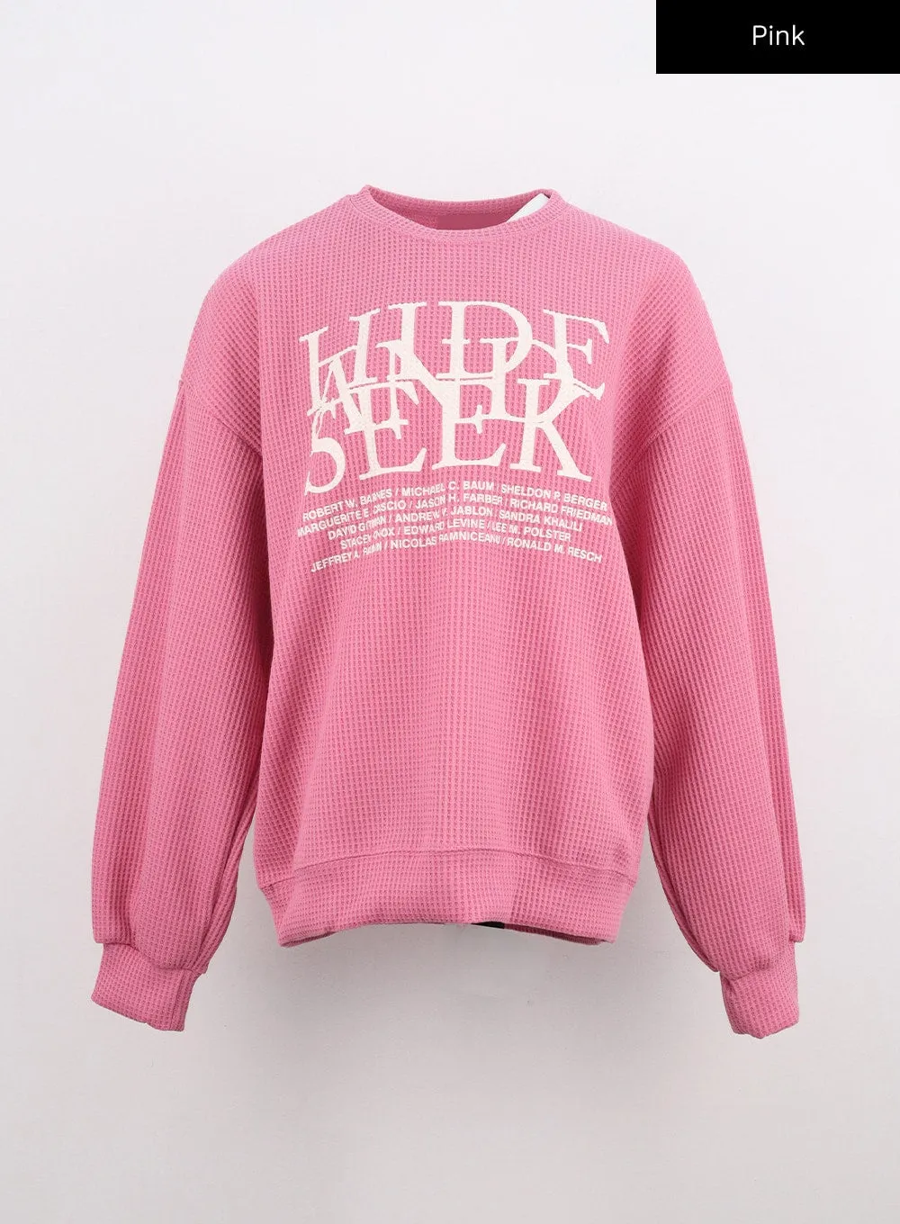 Waffle Graphic Long Sleeve Tee CN301