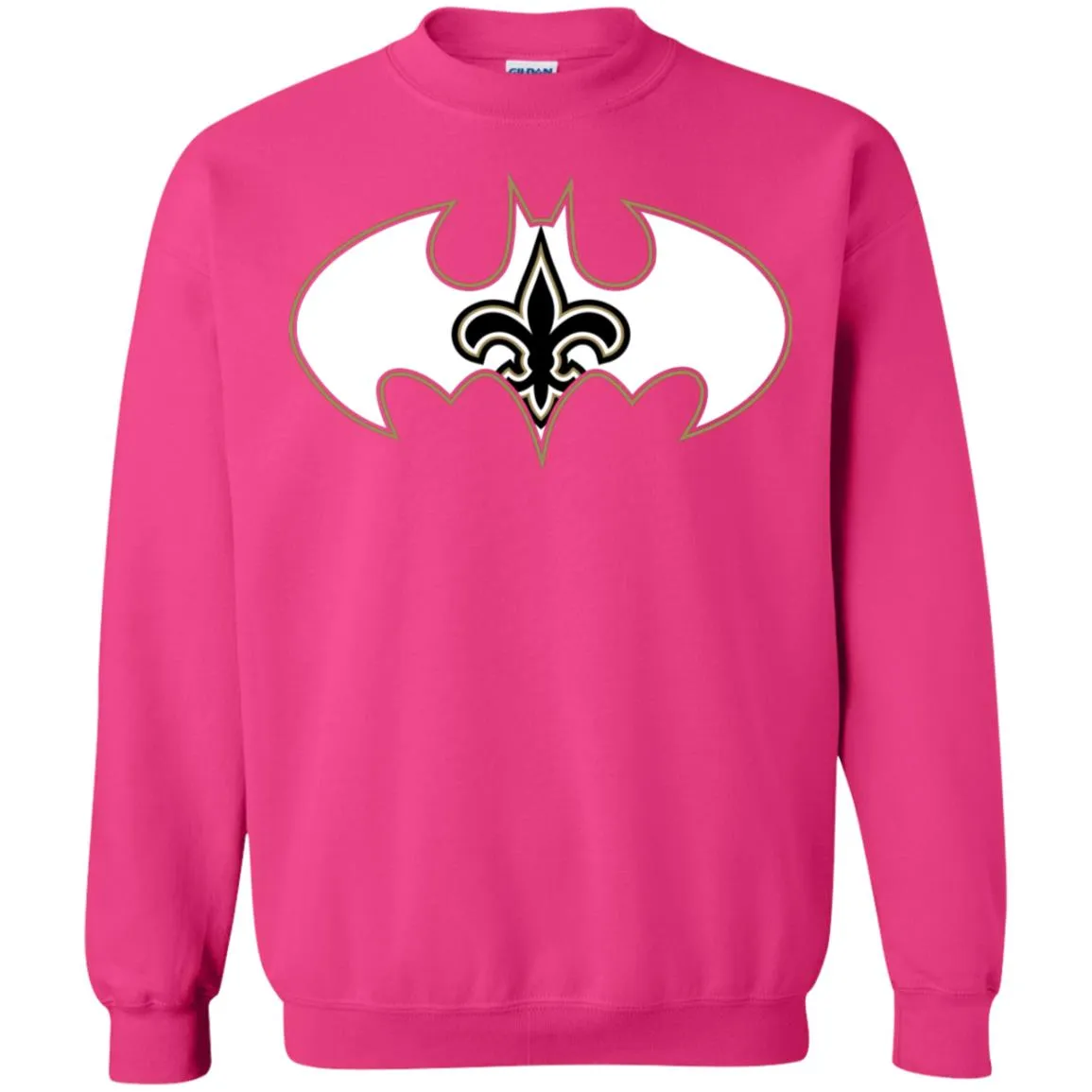 We Are The New Orleans Saints Batman Nfl Mashup Crewneck Pullover Sweatshirt