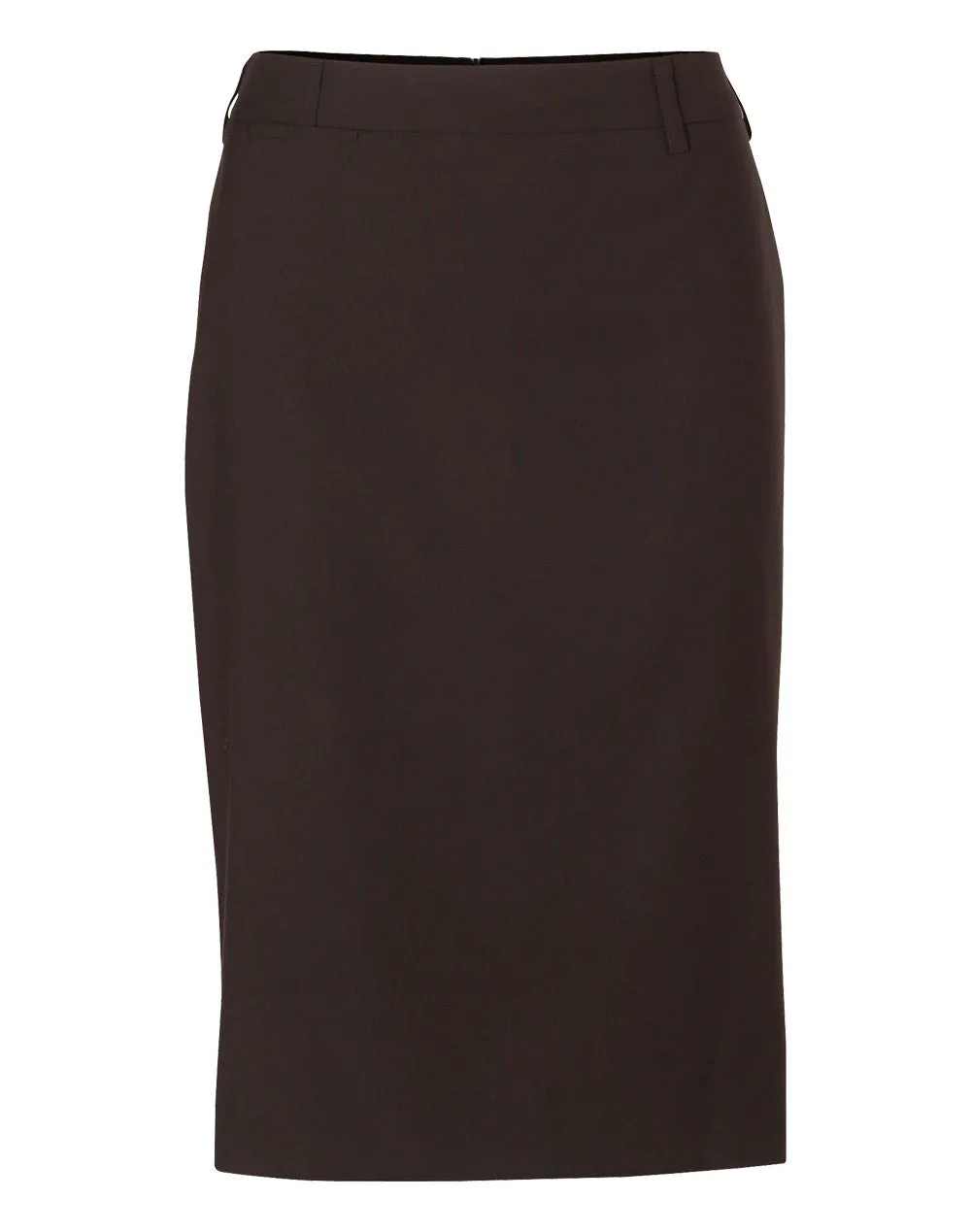 Winning Spirit Women's Poly/Viscose Stretch Mid Length Lined Pencil Skirt (M9471)