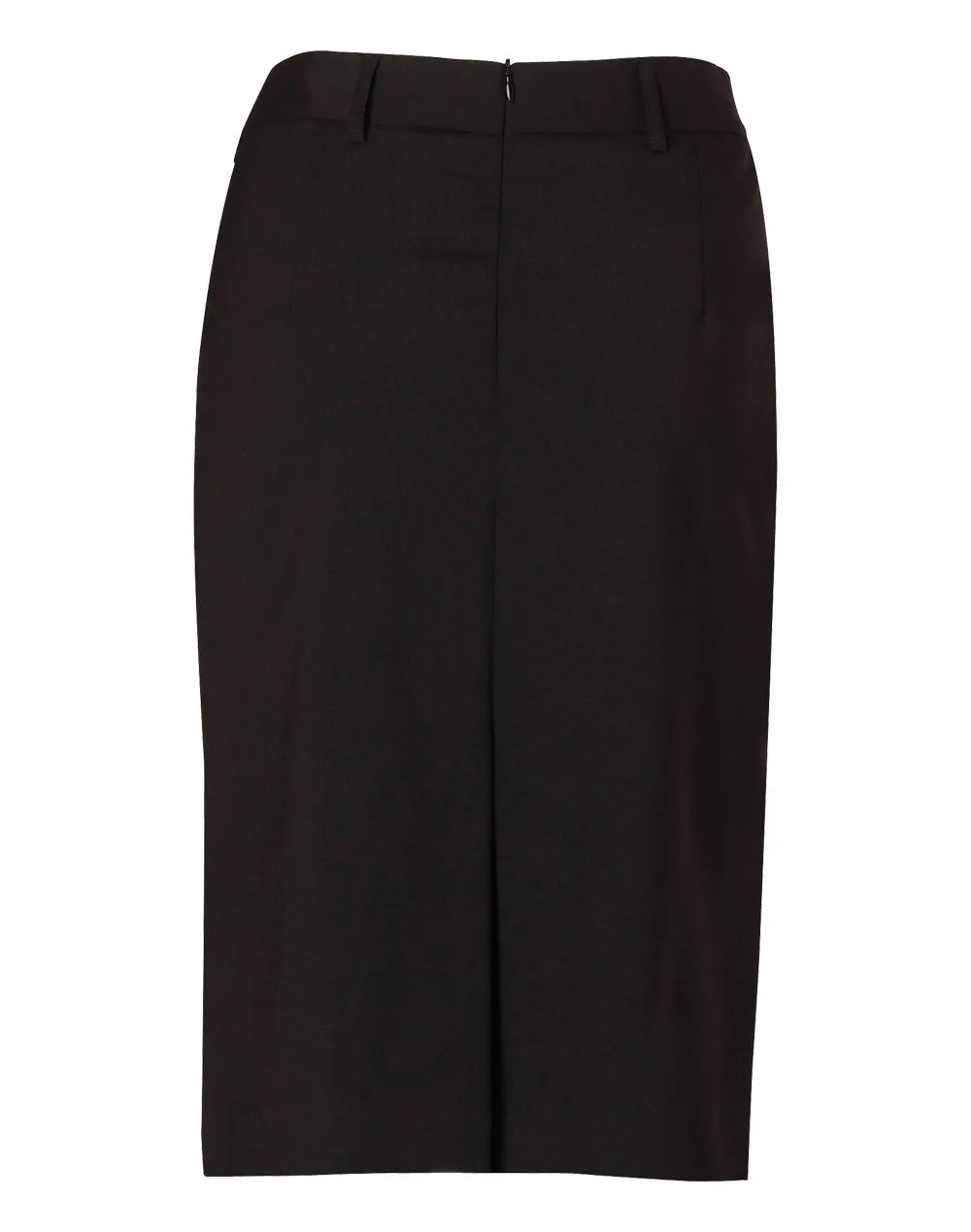 Winning Spirit Women's Wool Stretch Mid Length Lined Pencil Skirt (M9470)