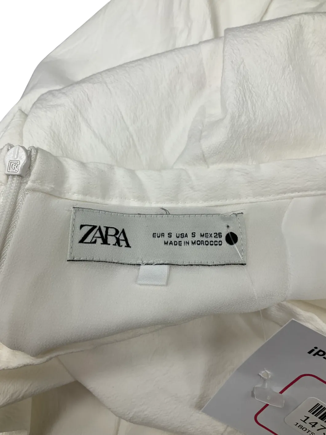 ZARA White Collection Voluminous Midi Skirt UK S