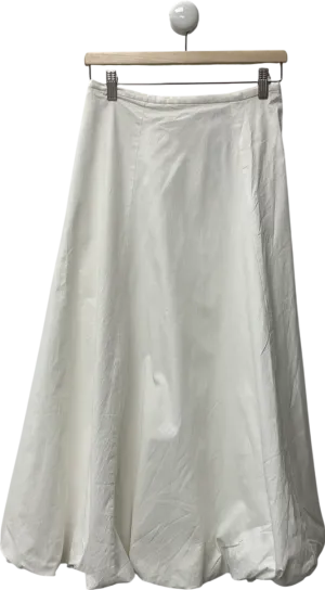 ZARA White Collection Voluminous Midi Skirt UK S